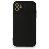 Newface iPhone 12 Mini Kılıf Color Lens Silikon - Siyah