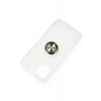 Newface iPhone 12 Mini Kılıf Gros Yüzüklü Silikon - Yeşil