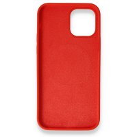 Newface iPhone 12 Mini Kılıf Magneticsafe Lansman Silikon Kapak - Kırmızı