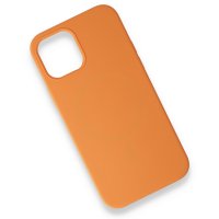 Newface iPhone 12 Mini Kılıf Magneticsafe Lansman Silikon Kapak - Koyu Turuncu