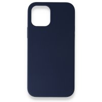 Newface iPhone 12 Mini Kılıf Magsafe Lansman Silikon Kapak - Lacivert