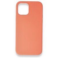 Newface iPhone 12 Mini Kılıf Magsafe Lansman Silikon Kapak - Turuncu