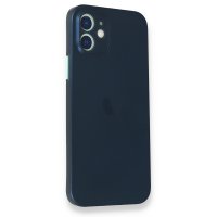 Newface iPhone 12 Mini Kılıf PP Ultra İnce Kapak - Mavi