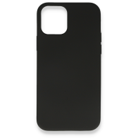 Newface iPhone 12 Mini Kılıf Nano içi Kadife Silikon - Siyah