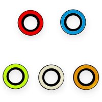 Newface iPhone 12 Mini Neon Fosforlu Kamera Lens - Mavi