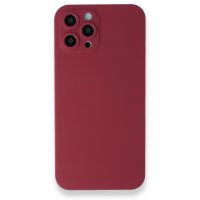 Newface iPhone 12 Pro Kılıf 360 Full Body Silikon Kapak - Kırmızı