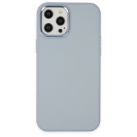 Newface iPhone 12 Pro Kılıf Asya Deri Silikon - Sierra Blue