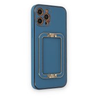 Newface iPhone 12 Pro Kılıf Coco Elit Kapak - Mavi