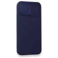 Newface iPhone 12 Pro Kılıf Color Lens Silikon - Lacivert
