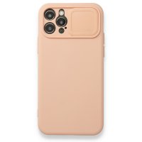 Newface iPhone 12 Pro Kılıf Color Lens Silikon - Pudra