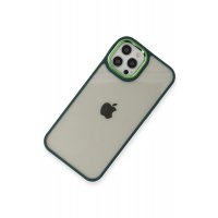 Newface iPhone 12 Pro Kılıf Dora Kapak - Haki Yeşil