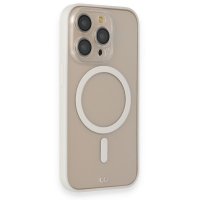 Newface iPhone 12 Pro Kılıf Grand Magneticsafe Kapak - Beyaz