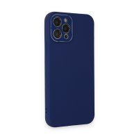 Newface iPhone 12 Pro Kılıf Lansman Glass Kapak - Sky Blue