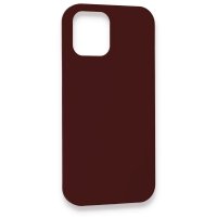 Newface iPhone 12 Pro Kılıf Lansman Legant Silikon - Bordo