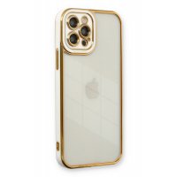 Newface iPhone 12 Pro Max Kılıf Liva Lens Silikon - Beyaz