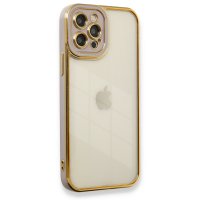 Newface iPhone 12 Pro Kılıf Liva Lens Silikon - Lila