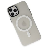 Newface iPhone 12 Pro Kılıf Lodos Magneticsafe Mat Kapak - Şeffaf