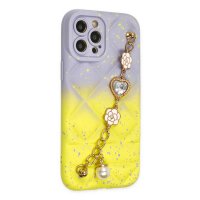 Newface iPhone 12 Pro Kılıf Mozart Elcekli Silikon - Sarı