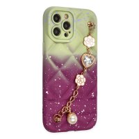 Newface iPhone 12 Pro Kılıf Mozart Elcekli Silikon - Mürdüm