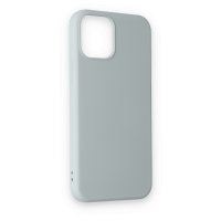 Newface iPhone 12 Pro Kılıf Nano içi Kadife Silikon - Buz Mavisi