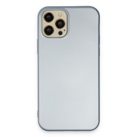 Newface iPhone 12 Pro Kılıf Nano içi Kadife  Silikon - Sky Blue