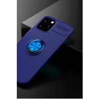 Newface iPhone 12 Pro Kılıf Range Yüzüklü Silikon - Mavi
