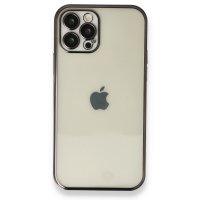Newface iPhone 12 Pro Kılıf Razer Lensli Silikon - Siyah