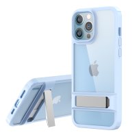 Newface iPhone 12 Pro Kılıf Rolet Stand Kapak - Sierra Blue