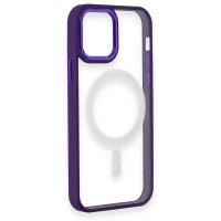 Newface iPhone 12 Pro Kılıf Room Magneticsafe Silikon - Derin Mor