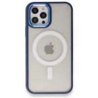 Newface iPhone 12 Pro Kılıf Room Magneticsafe Silikon - Lacivert