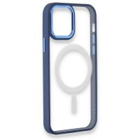 Newface iPhone 12 Pro Kılıf Room Magneticsafe Silikon - Lacivert