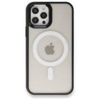 Newface iPhone 12 Pro Kılıf Room Magneticsafe Silikon - Siyah