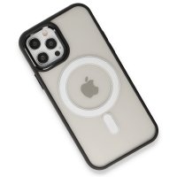 Newface iPhone 12 Pro Kılıf Room Magneticsafe Silikon - Siyah