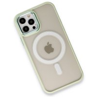 Newface iPhone 12 Pro Kılıf Room Magneticsafe Silikon - Su Yeşili