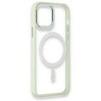 Newface iPhone 12 Pro Kılıf Room Magneticsafe Silikon - Su Yeşili