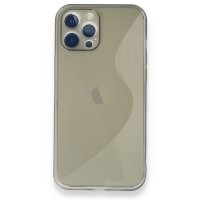 Newface iPhone 12 Pro Kılıf S Silikon - Gri