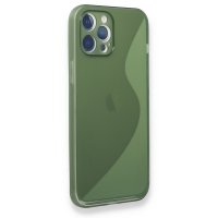 Newface iPhone 12 Pro Kılıf S Silikon - Yeşil