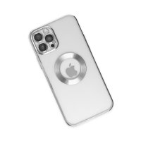 Newface iPhone 12 Pro Kılıf Slot Silikon - Gümüş