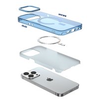 Newface iPhone 12 Pro Kılıf Troy Magsafe Kapak - Mavi