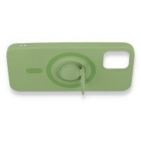 Newface iPhone 12 Pro Kılıf Viktor Yüzüklü Silikon - Yeşil