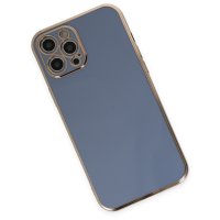 Newface iPhone 12 Pro Kılıf Volet Silikon - Mavi