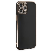 Newface iPhone 12 Pro Kılıf Volet Silikon - Siyah