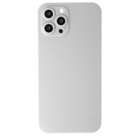 Newface iPhone 12 Pro Max Kılıf 360 Mat Full Body Silikon Kapak - Beyaz