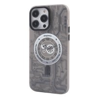 Newface iPhone 12 Pro Max Kılıf Apollo Magneticsafe Desenli Kapak - Apollo Siyah - 1