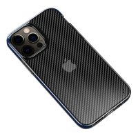 Newface iPhone 12 Pro Max Kılıf Bambi Karbon Silikon - Mavi
