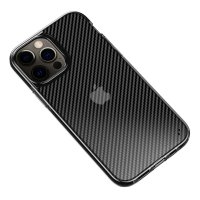 Newface iPhone 12 Pro Max Kılıf Bambi Karbon Silikon - Siyah