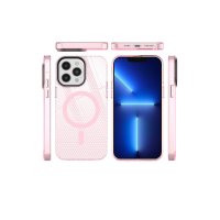 Newface iPhone 12 Pro Max Kılıf Beta Magneticsafe Silikon - Pembe