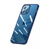 Newface iPhone 12 Pro Max Kılıf Bold Silikon - Mavi