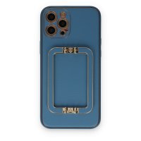 Newface iPhone 12 Pro Max Kılıf Coco Elit Kapak - Mavi