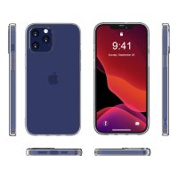 Newface iPhone 12 Pro Max Kılıf Deluxe 2mm Şeffaf Silikon